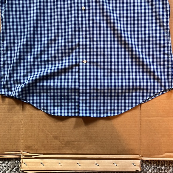 NWOT -Men’s L - Berkley Jensen Wrinkle Free ShortSleeve button down -(BLUE)- - Picture 7 of 11